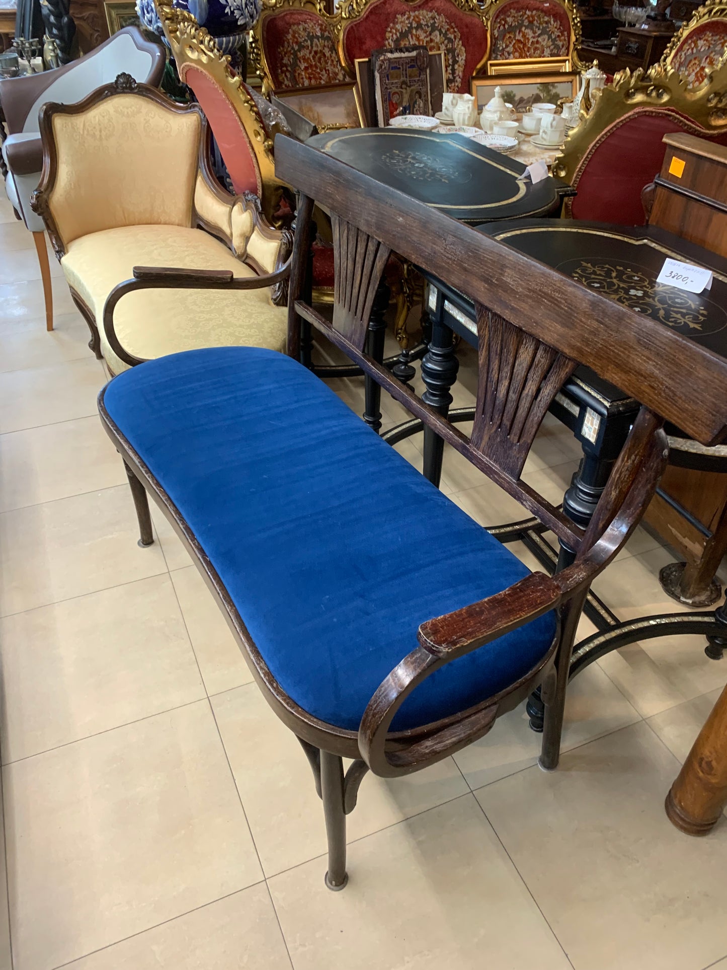 Kanapa, siedzisko Thonet chabrowe