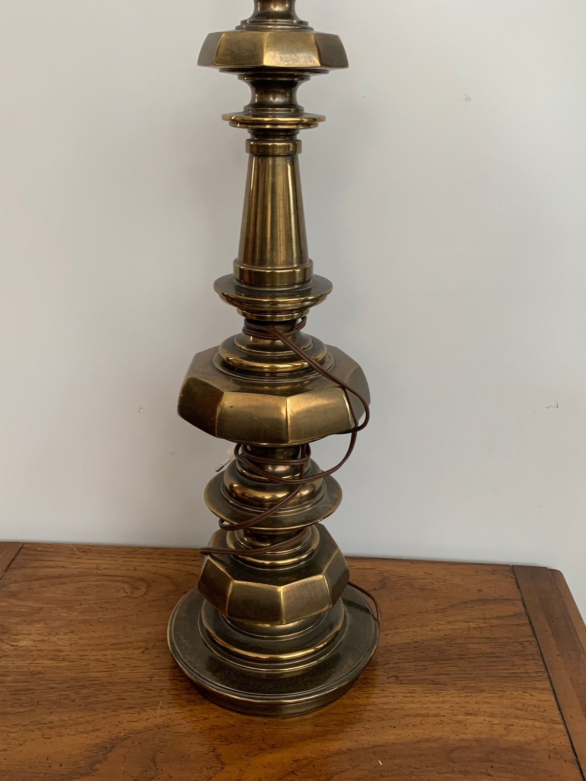 Lampa STIFEEL klasyczna, mosiężna w stylu Hollywood Regency, mleczny klosz
