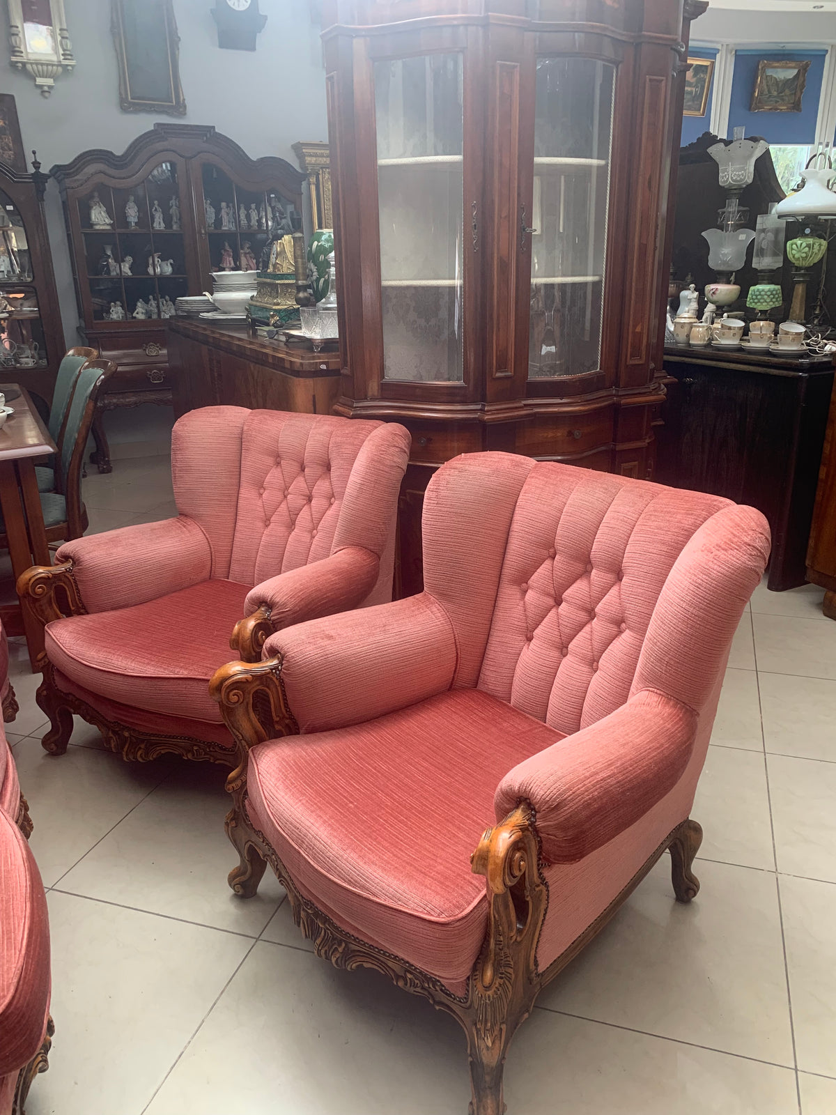 Sofa + 2 fotele, komplet wypoczynkowy, pikowany