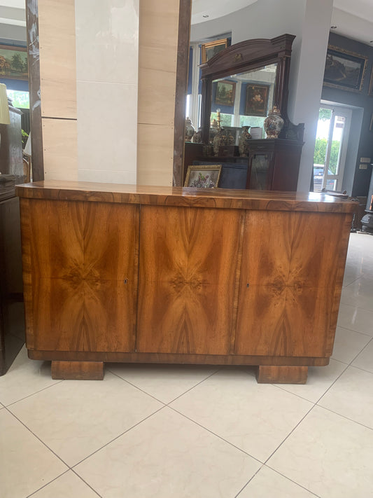 Komoda orzechowa Art Deco lata 50-e