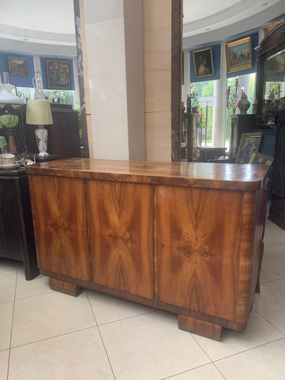 Komoda orzechowa Art Deco lata 50-e