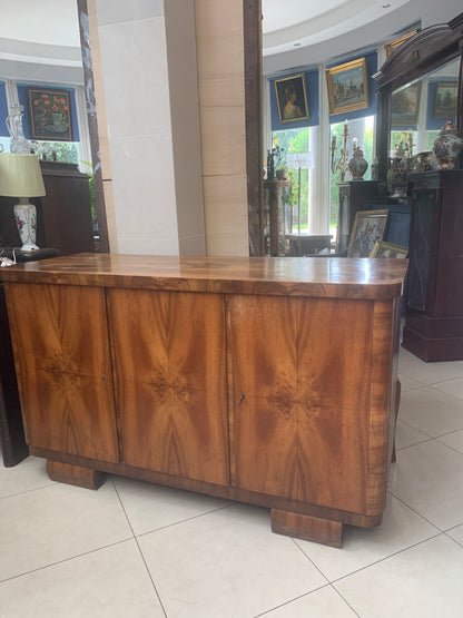 Komoda orzechowa Art Deco lata 50-e