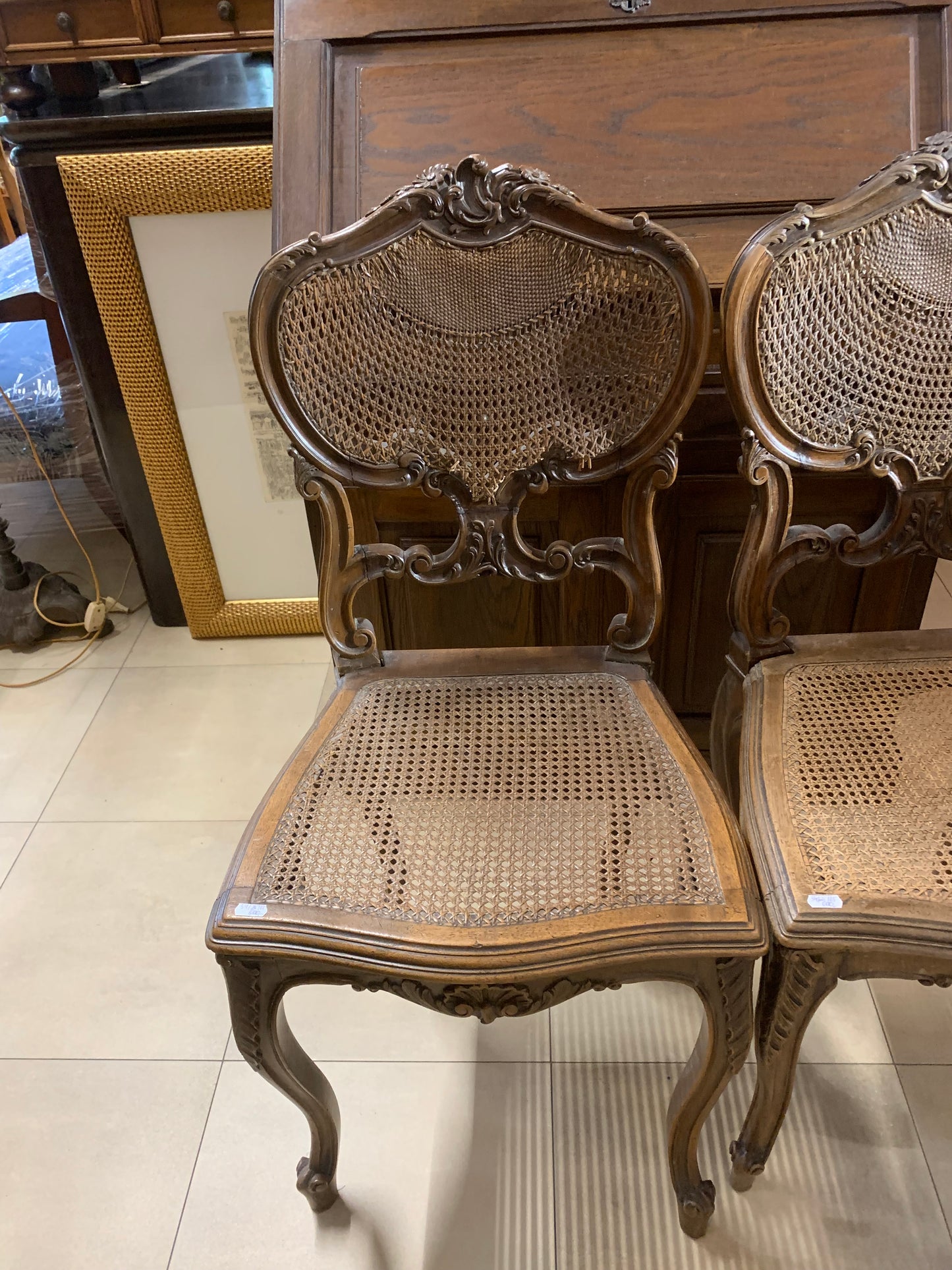 Krzesło zabytkowe Ludwik ratanowe k. XIX w.