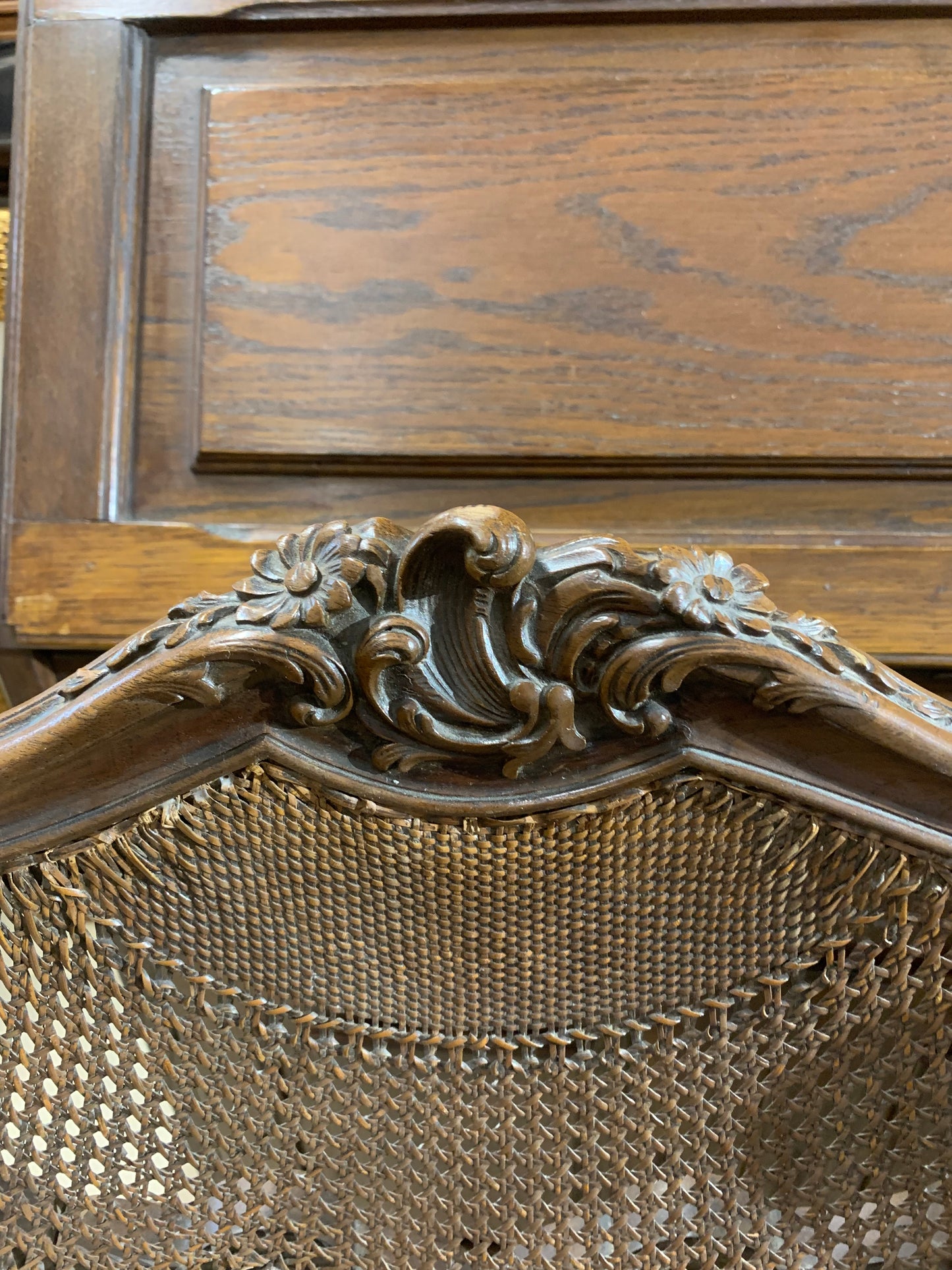 Krzesło zabytkowe Ludwik ratanowe k. XIX w.