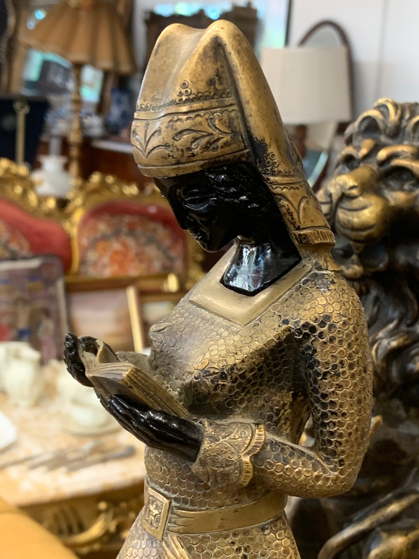Bronze sculpture Woman with a Book