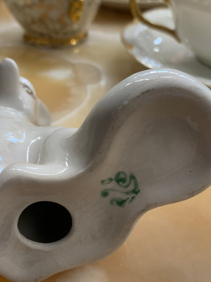 Figurka porcelanowa lis, sygnowany, Połonne Ukraina