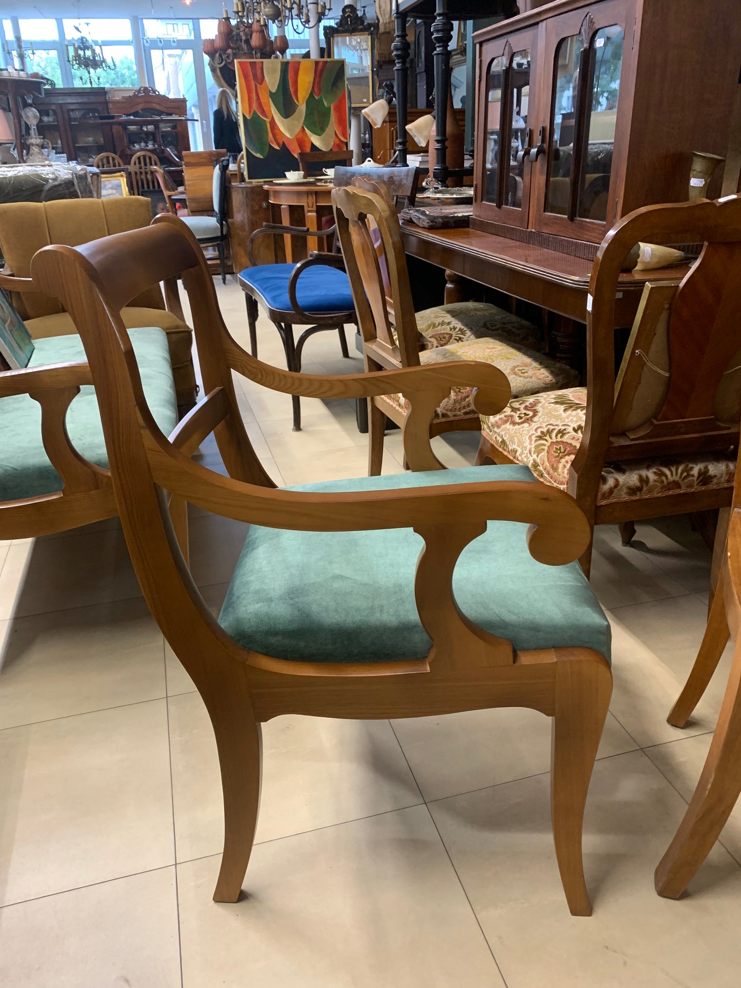 Sofa + fotel w stylu  Biedermajer