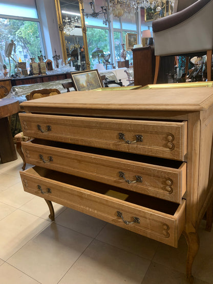 Komoda stylowa z surowej dębiny z szufladami