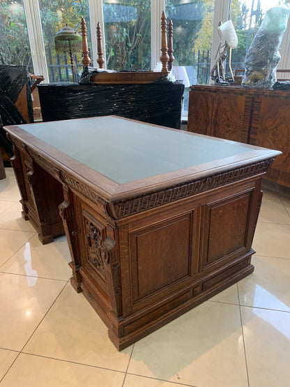 Biurko neorenesansowe, kolumnowe w stylu Grunderzeit , poł. XIX w.