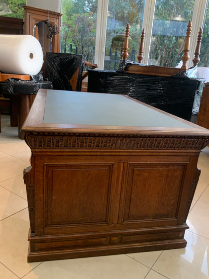 Biurko neorenesansowe, kolumnowe w stylu Grunderzeit , poł. XIX w.