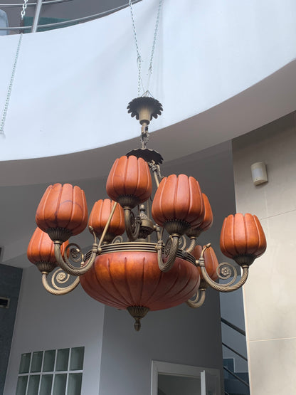 Żyrandol Vangelis Chandalier Danai Alabaster Lamp + 2 kinkiety