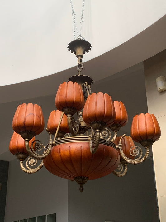 Vangelis Chandalier Danai Alabaster Lamp chandelier + 2 wall lights