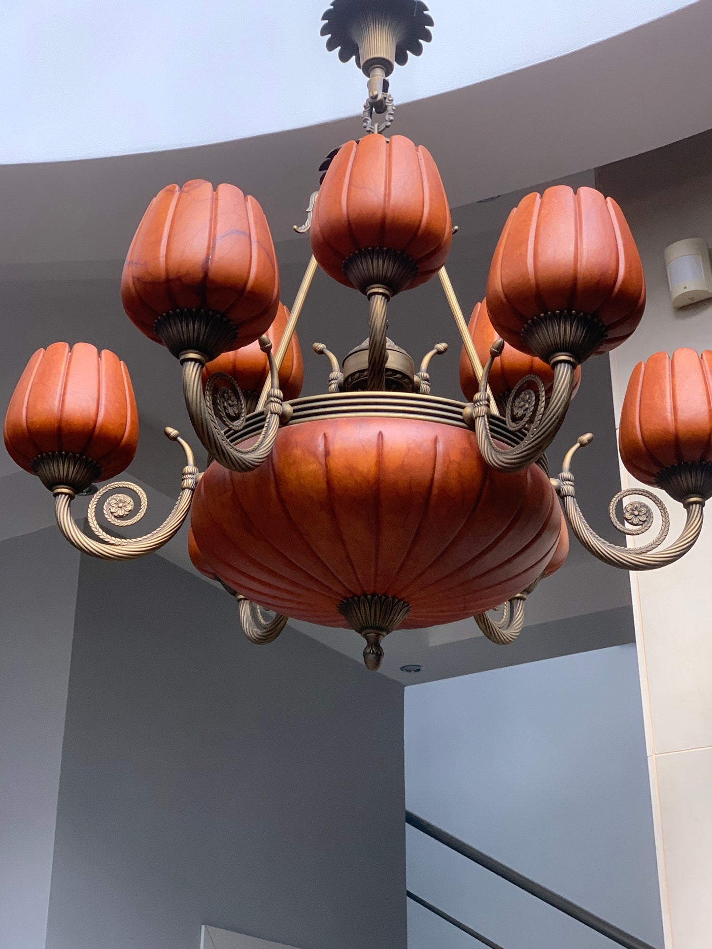 Żyrandol Vangelis Chandalier Danai Alabaster Lamp + 2 kinkiety
