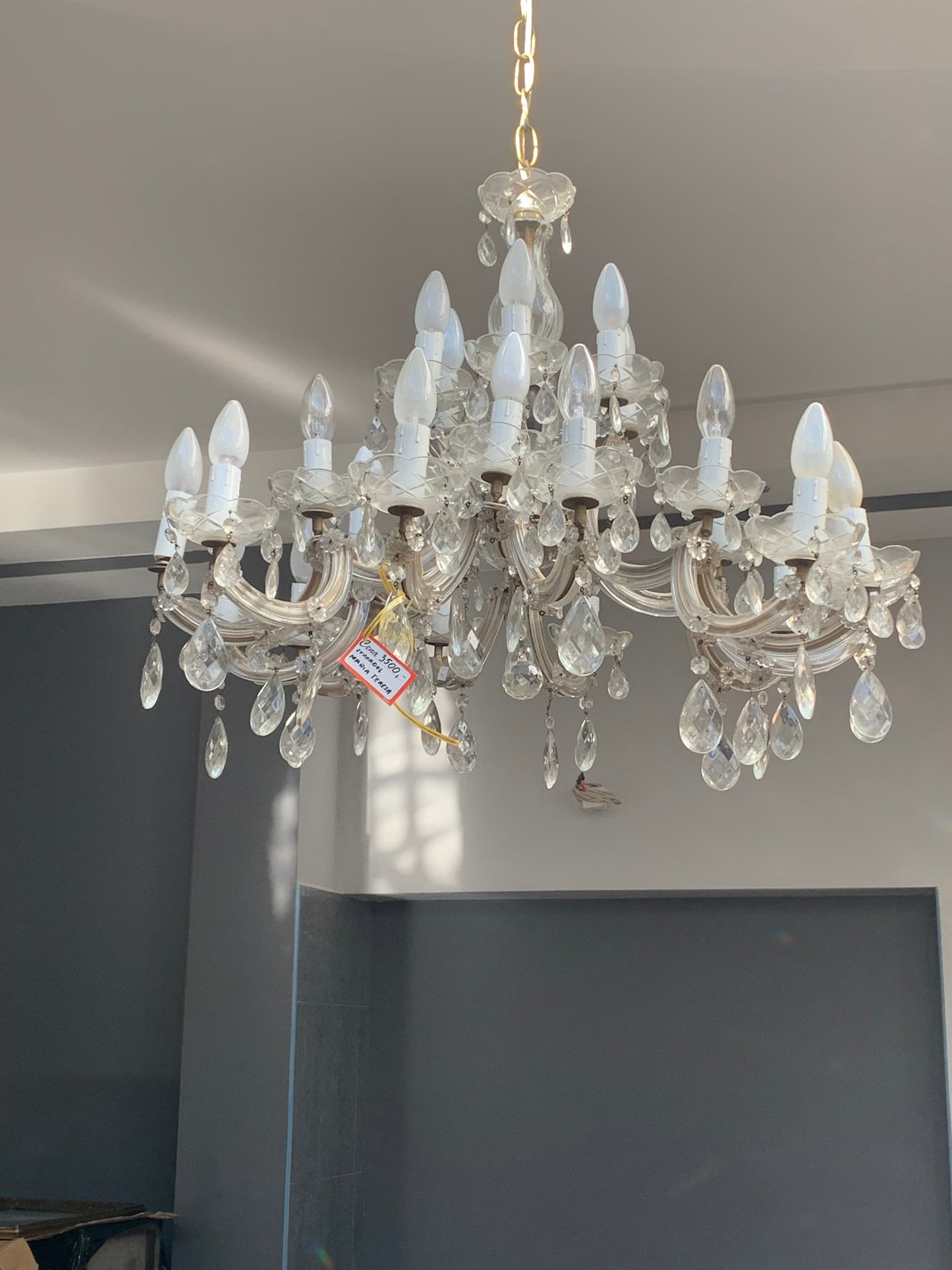 Żyrandol kryształowy Maria Teresa, na 18 żarówek