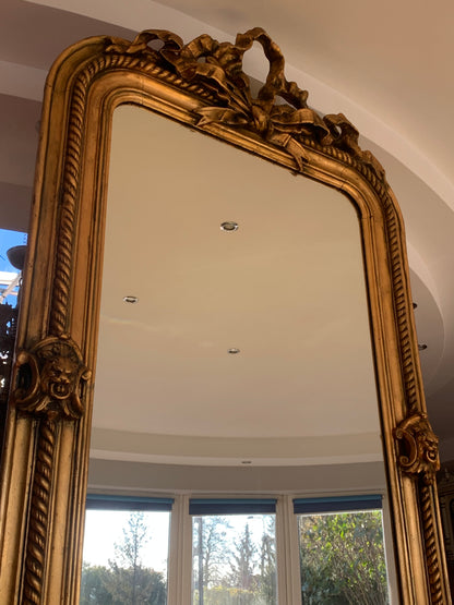 Lustro pałacowe, francuskie z kokardą