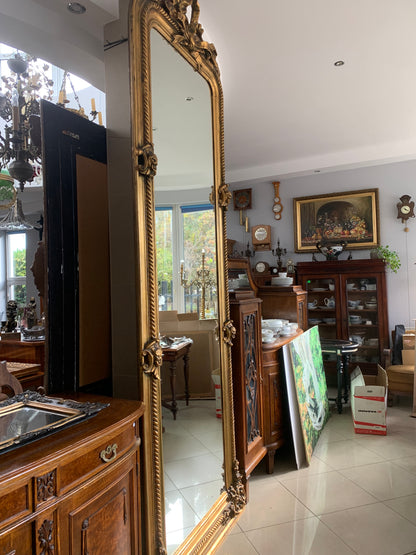 Lustro pałacowe, francuskie z kokardą