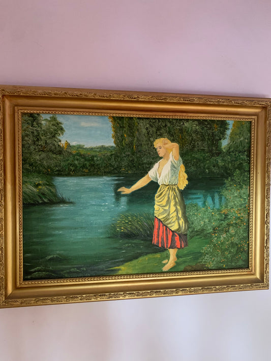 Obraz, olej na płótnie, Kostrzyńska