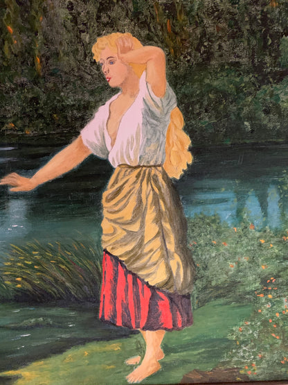 Obraz, olej na płótnie, Kostrzyńska