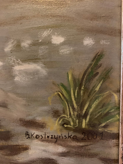 Obraz, olej na płótnie, B. Kostrzyńska