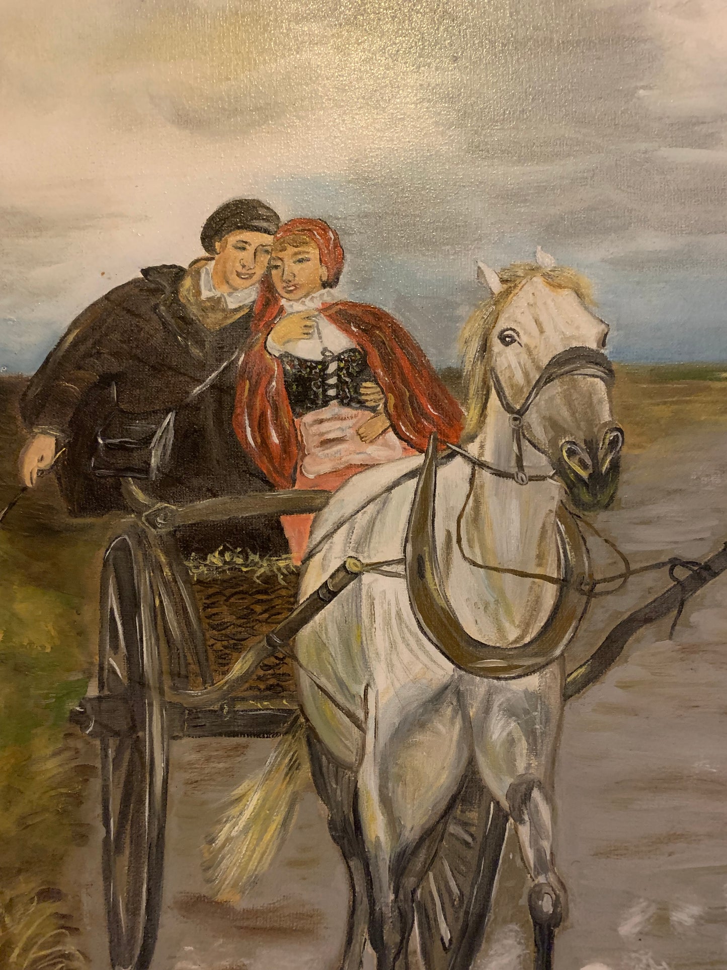 Obraz, olej na płótnie, B. Kostrzyńska