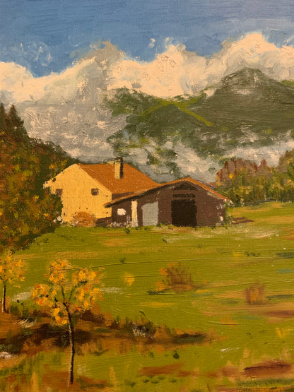 Painting, oil on canvas, Kostrzyńska, 1990s