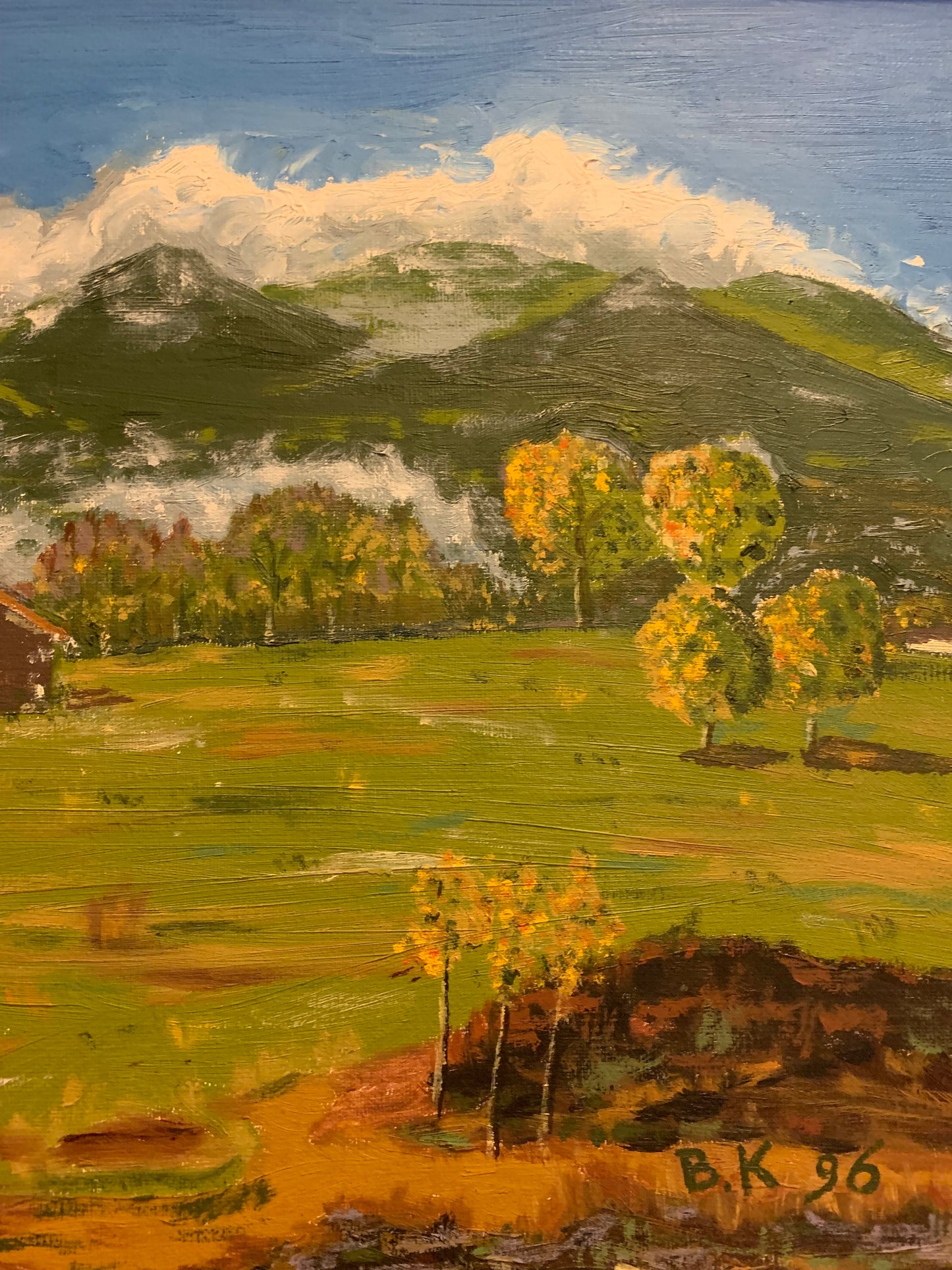 Painting, oil on canvas, Kostrzyńska, 1990s