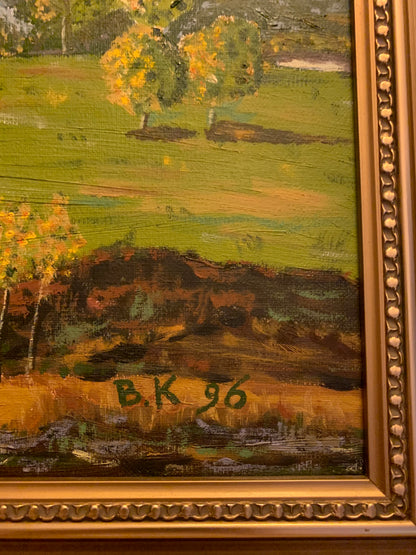 Painting, oil on canvas, Kostrzyńska, 1990s