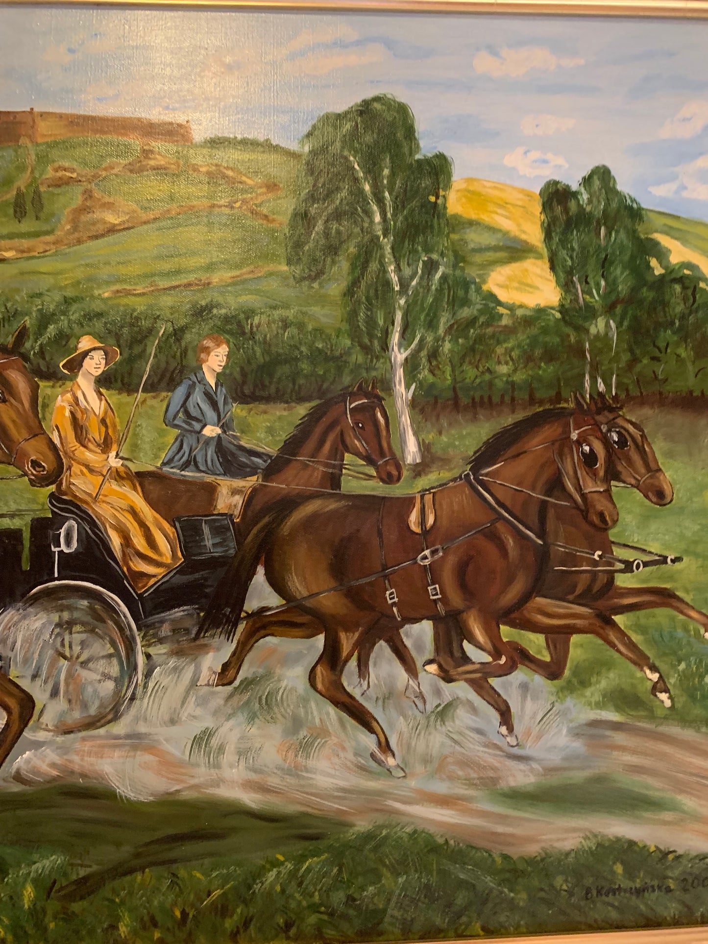 Obraz, olej na płótnie, Kostrzyńska