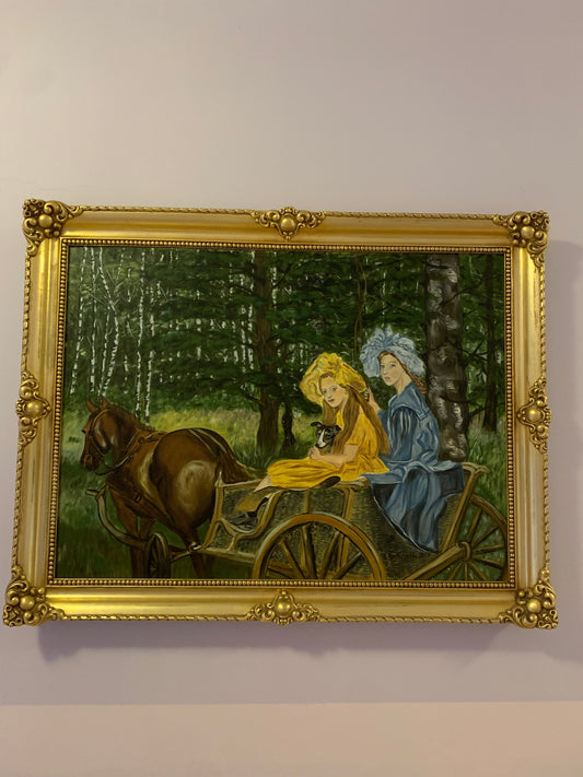 Obraz, olej na płótnie, Kostrzyńska