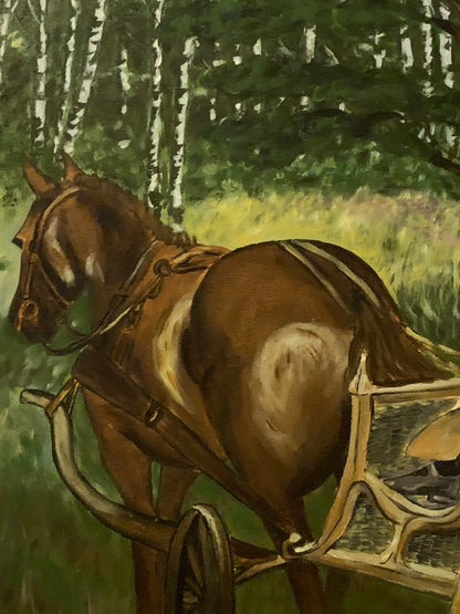 Obraz, olej na płótnie, Kostrzyńska