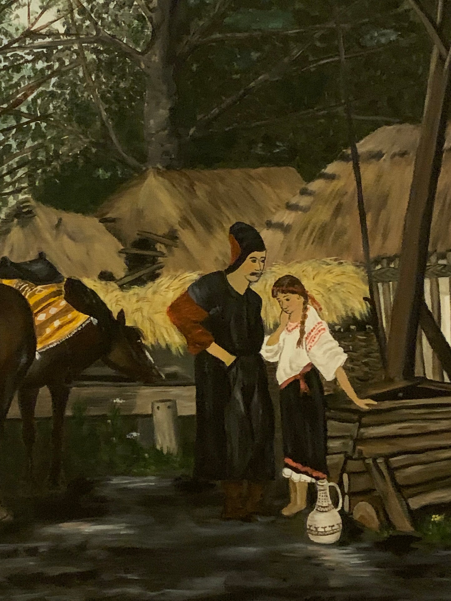 Obraz, olej na płótnie, Kostrzyńska