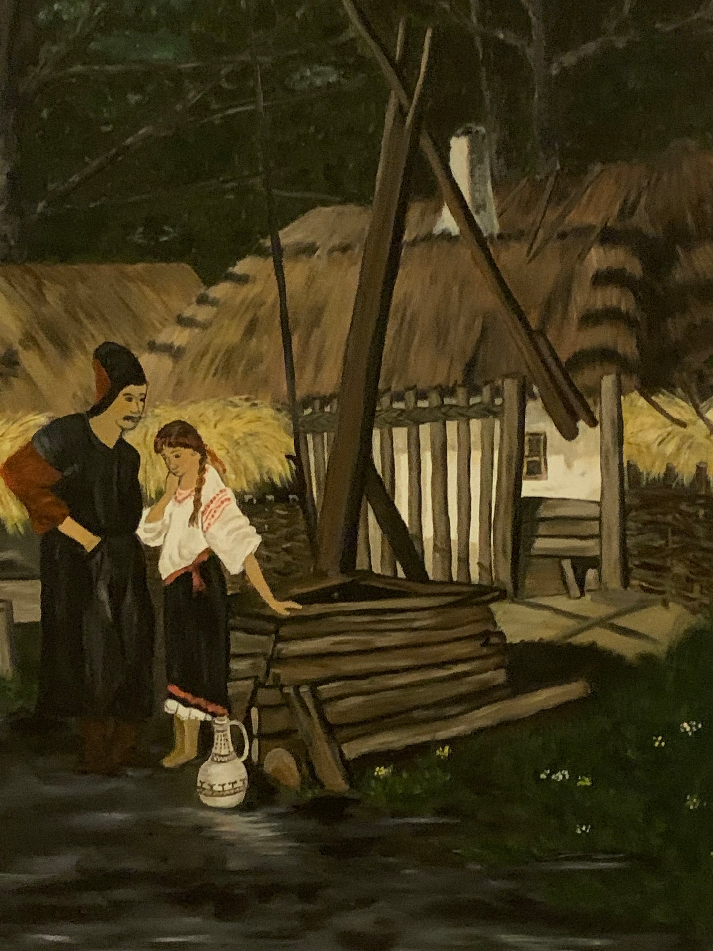 Obraz, olej na płótnie, Kostrzyńska