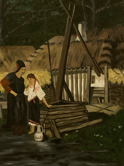 Obraz, olej na płótnie, Kostrzyńska