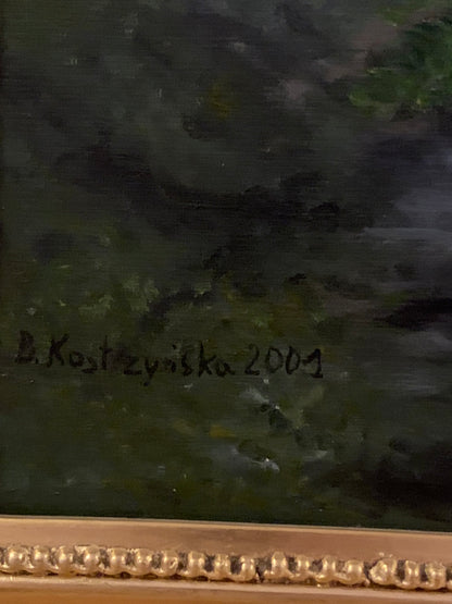 Obraz, olej na płótnie, Kostrzyńska