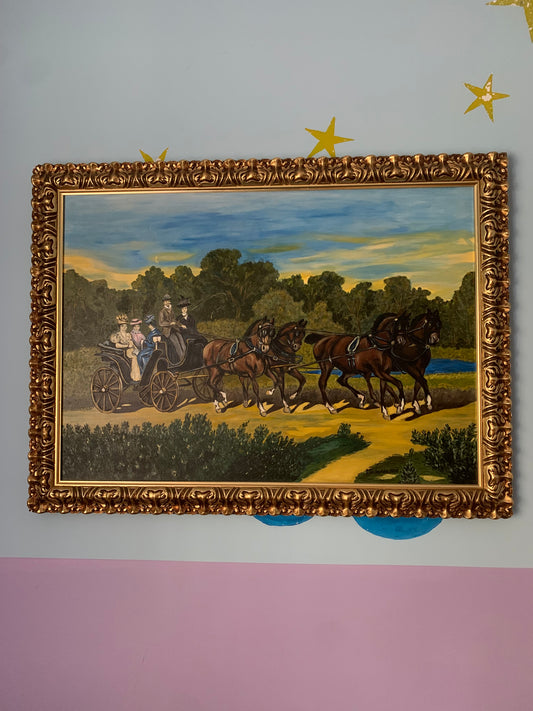 Obraz, olej na płótnie, Kostrzyńska