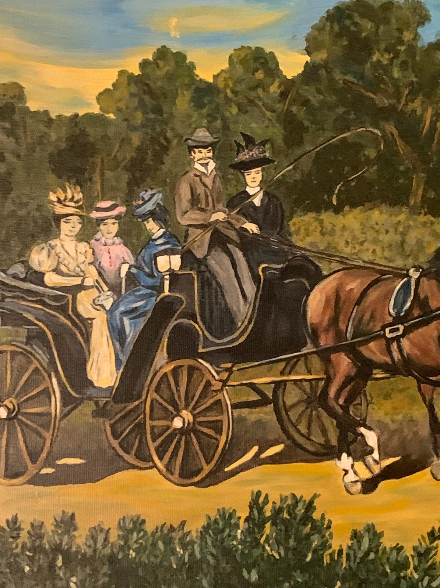 Obraz, olej na płótnie, Kostrzyńska