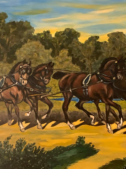 Obraz, olej na płótnie, Kostrzyńska