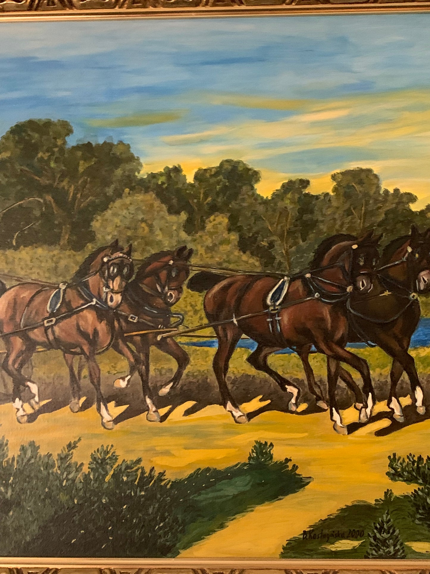 Obraz, olej na płótnie, Kostrzyńska