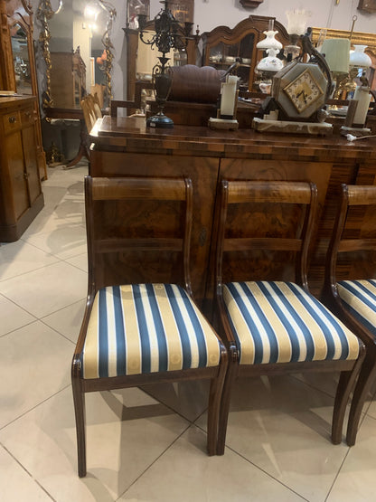 Krzesła w stylu Biedermeier Henryków, nowa tapicerka