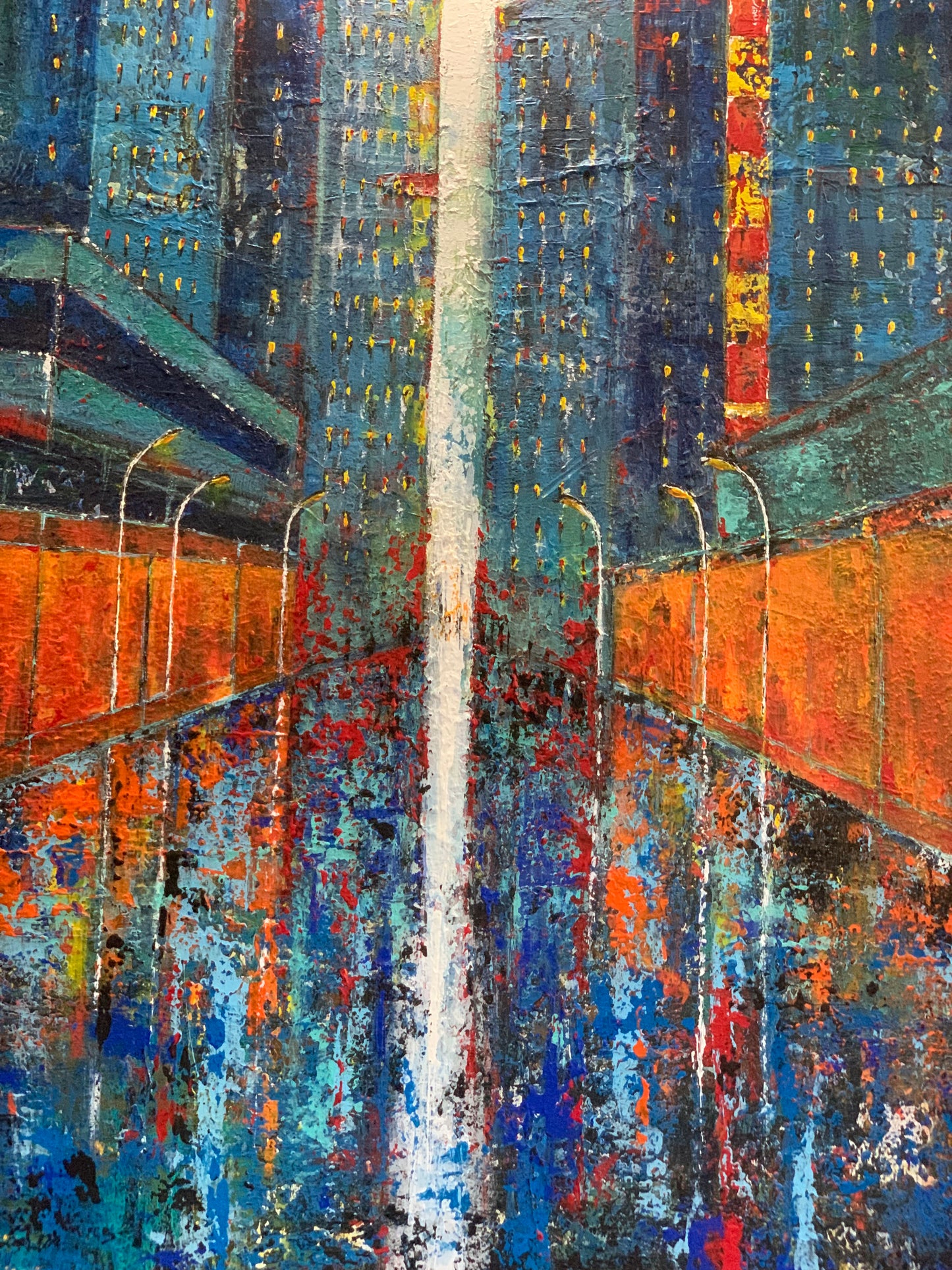 Obraz architektura miasta, abstrakcja