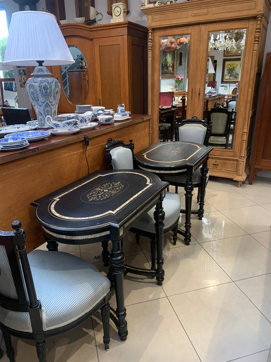 Stolik w stylu  Napoleon III do pisania listów inkrustowany, XIX w.