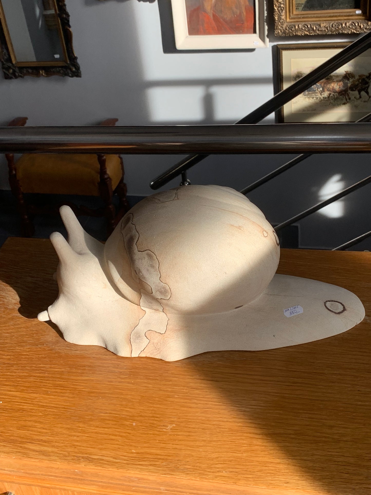 Rzeźba ślimak z piaskowca,  dekoracja domu, ogrodu