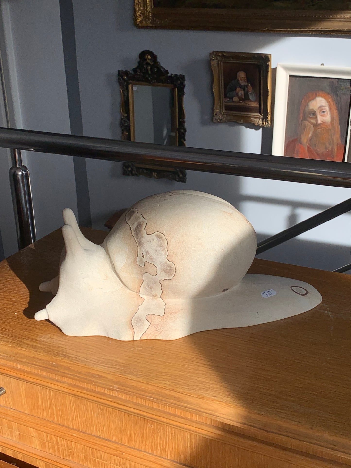 Rzeźba ślimak z piaskowca,  dekoracja domu, ogrodu