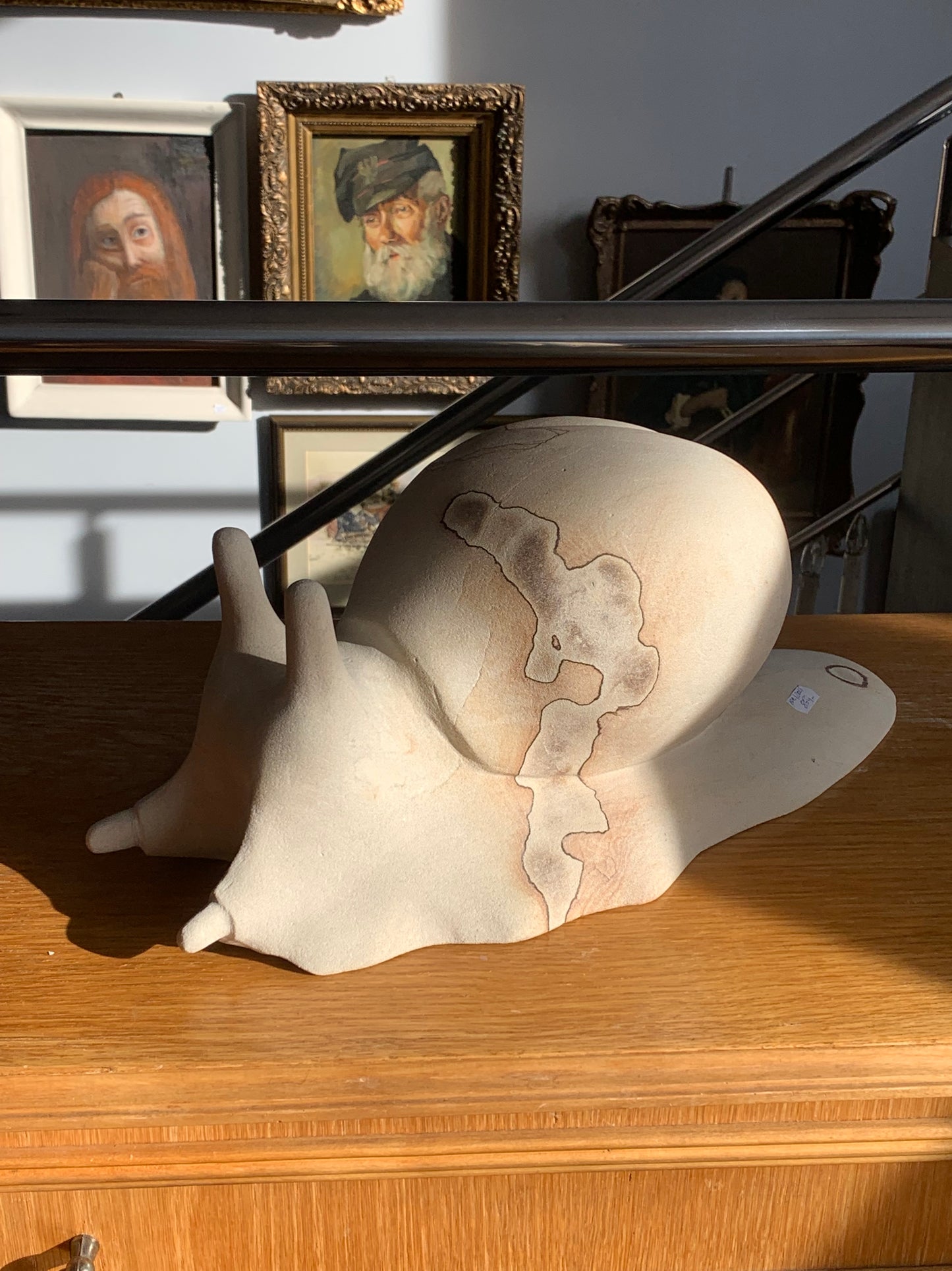 Rzeźba ślimak z piaskowca,  dekoracja domu, ogrodu