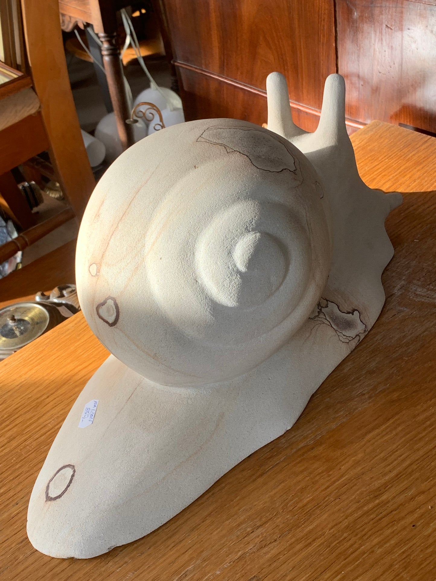 Rzeźba ślimak z piaskowca,  dekoracja domu, ogrodu