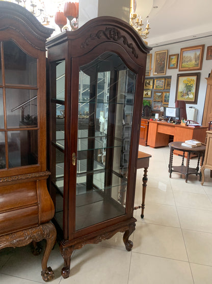 Stylowa witryna oszklona z lustrem