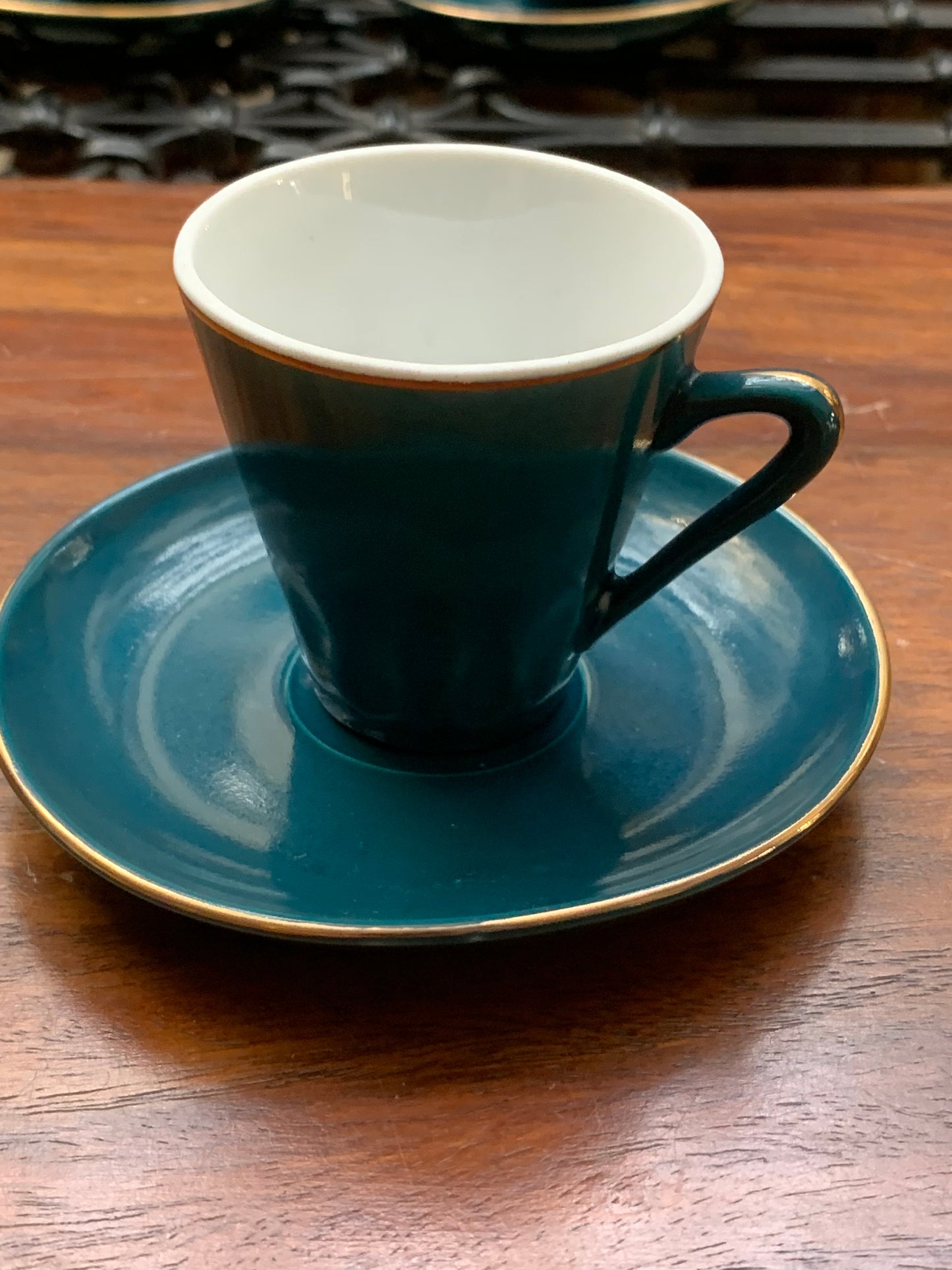 Porcelain mocha cups, 10 pieces, with saucers