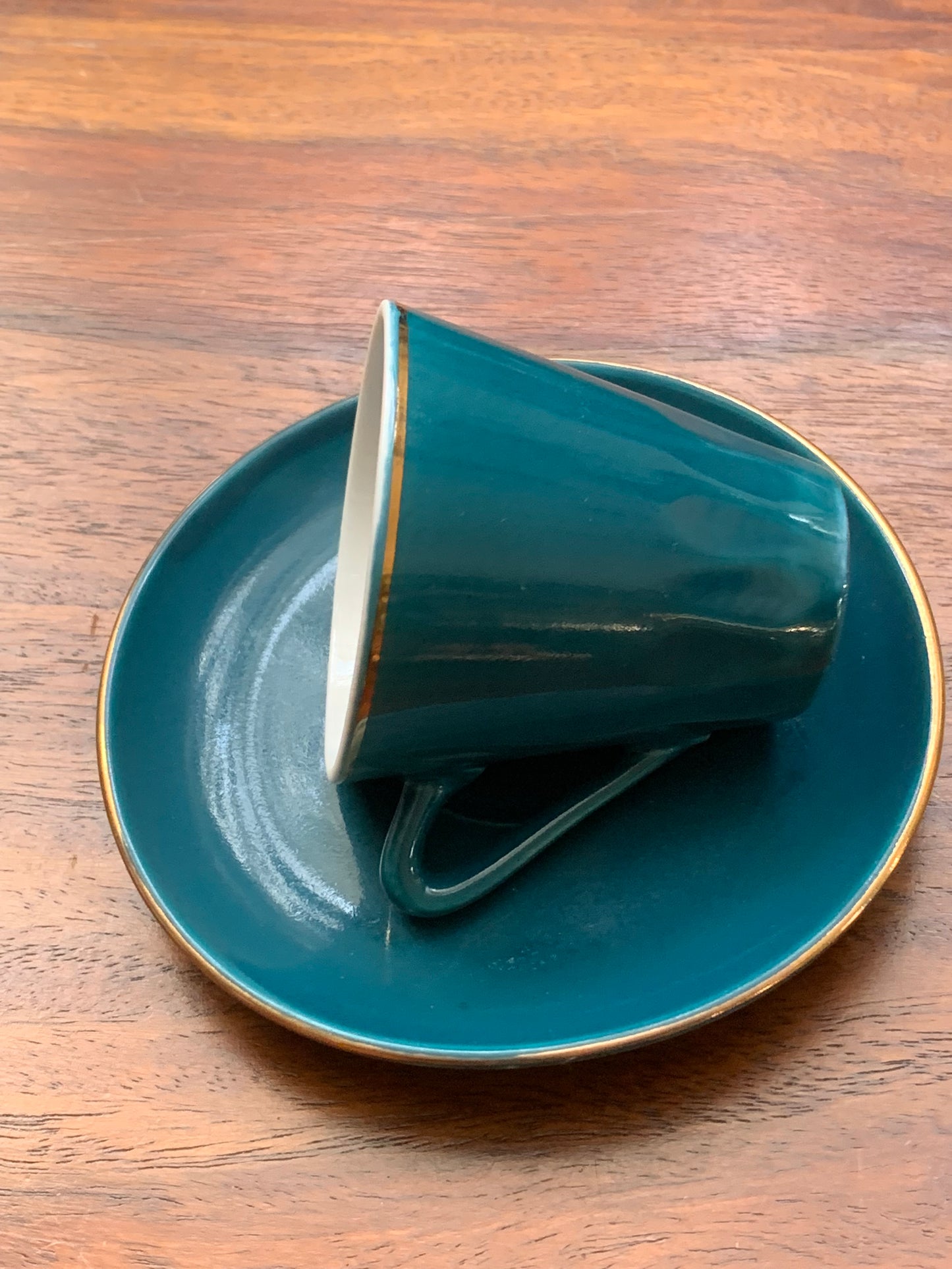 Porcelain mocha cups, 10 pieces, with saucers
