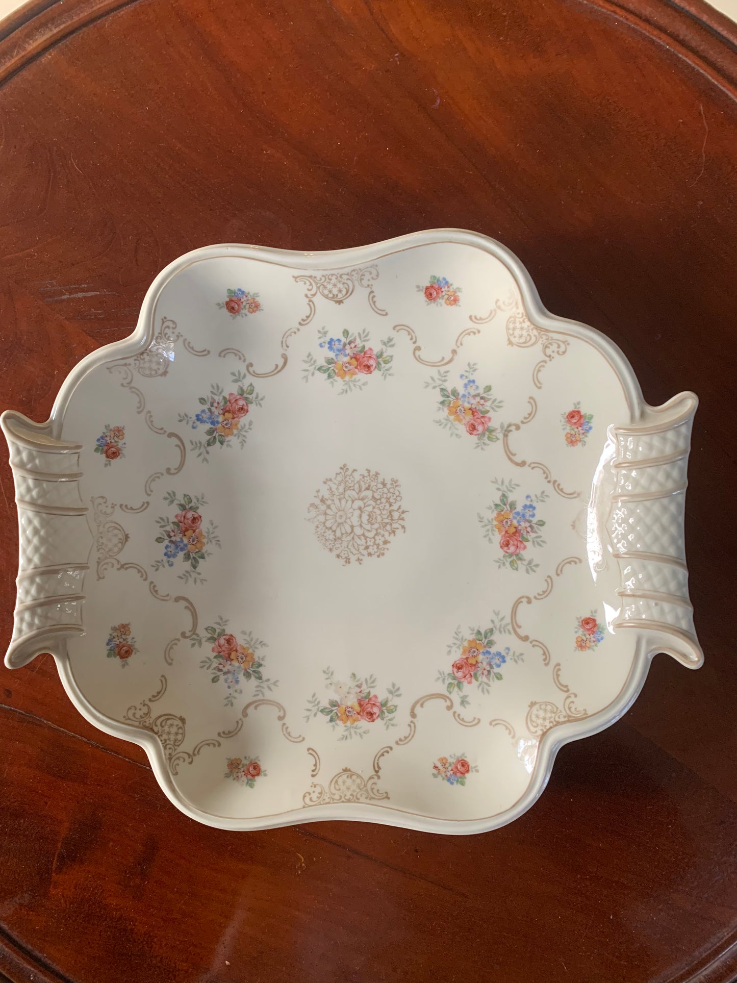 Porcelain plate, signed, Weimar