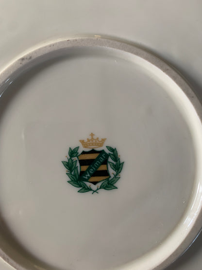 Porcelain plate, signed, Weimar